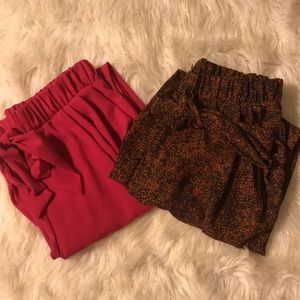 TIE FRONT DRESS PANTS!! TWO FOR $20